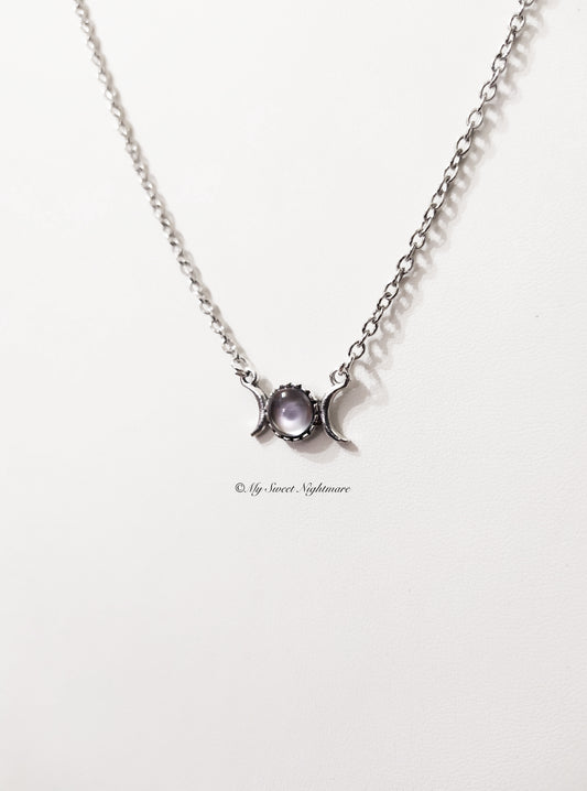 Triplice luna minimal argento